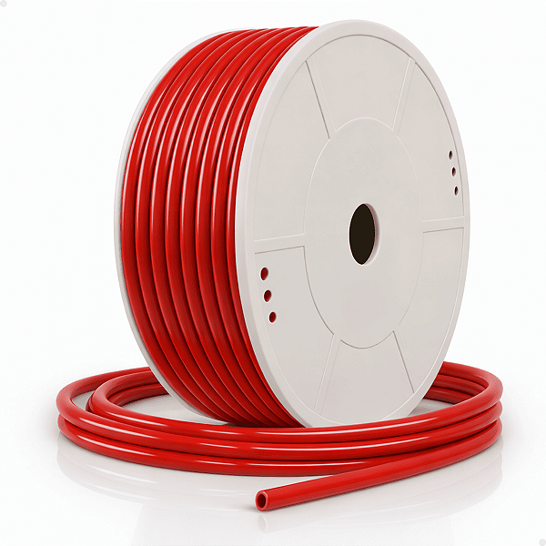 SHM6R - TUBO POLIURETANO 6MM X 4MM VERMELHO