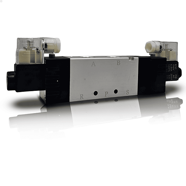 Válvula duplo solenoide 110v 5/3 vias CF 1/2" BSP