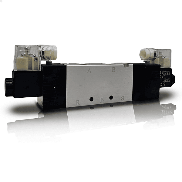 Válvula duplo solenoide 24v 5/3 vias CF 1/2" BSP