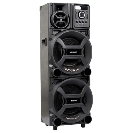 Caixa de som amvox 2200w RMS ACA 2201 PRETA