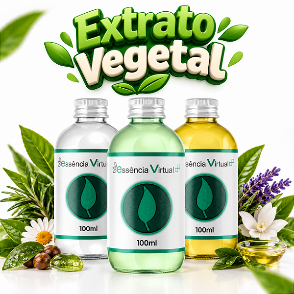 Extrato Vegetal 100ml | Para Cosméticos e Sabonetes | Essência Virtual