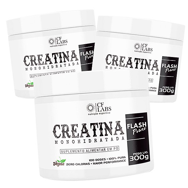 Combo: 3x Creatinas Monohidratada 300g