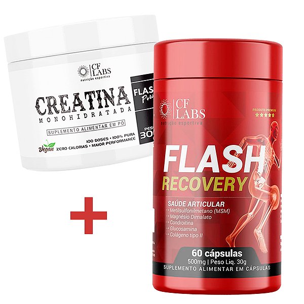 Flash Recovery 60 Caps + Creatina Monohidratada 300g