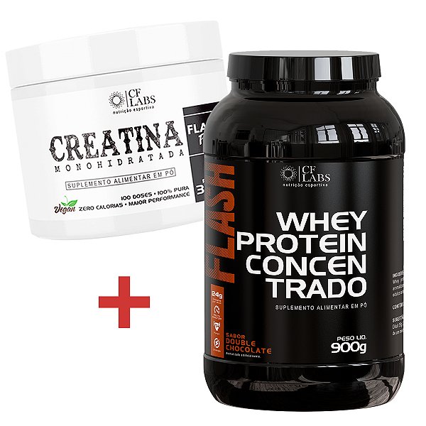 Creatina Monohidratada 150g + Flash Whey Protein 900g