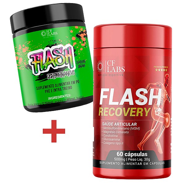 Flash Recovery 60 Caps + Flash Perfomance 300g