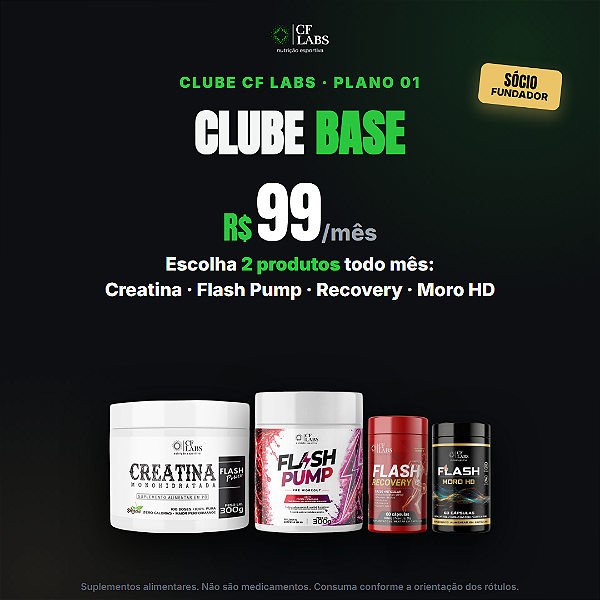 Clube CF Labs BASE — Trimestral (frete grátis)