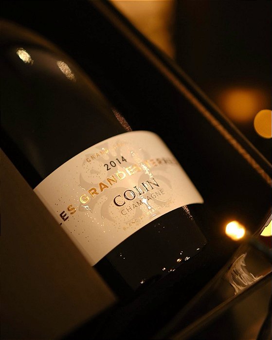 CHAMPAGNE COLIN - Les Grandes terres blanc de blanc Grand Cru  - Effervescent Blanc - 2014
