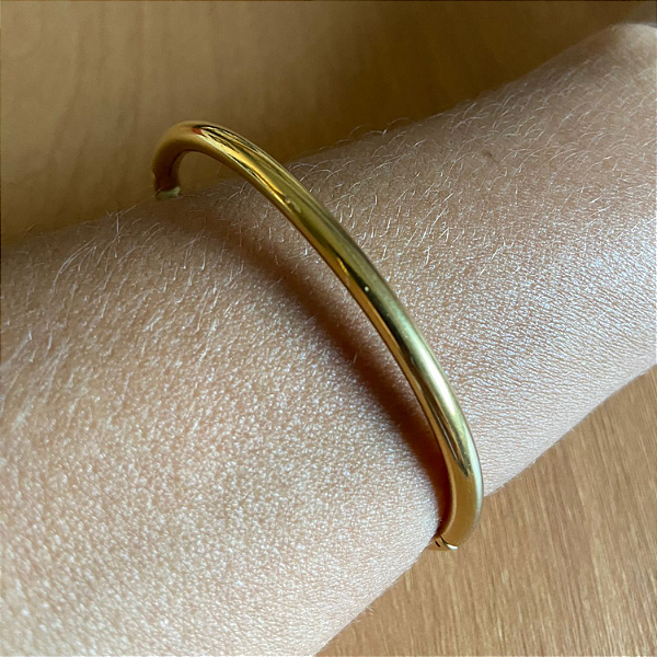 Pulseira dourada média
