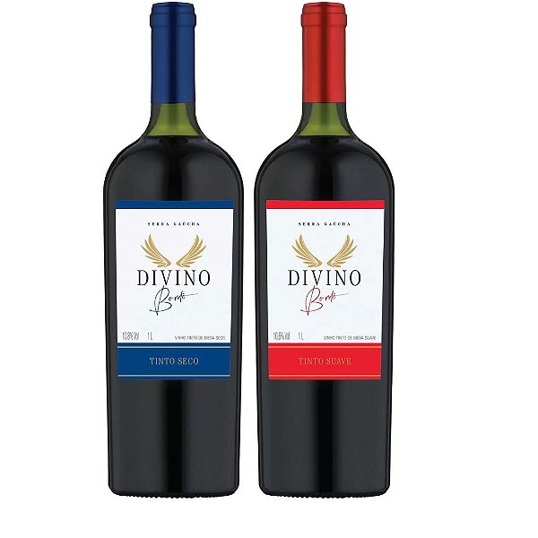 Vinho Divino Tinto Bordô 1Lt