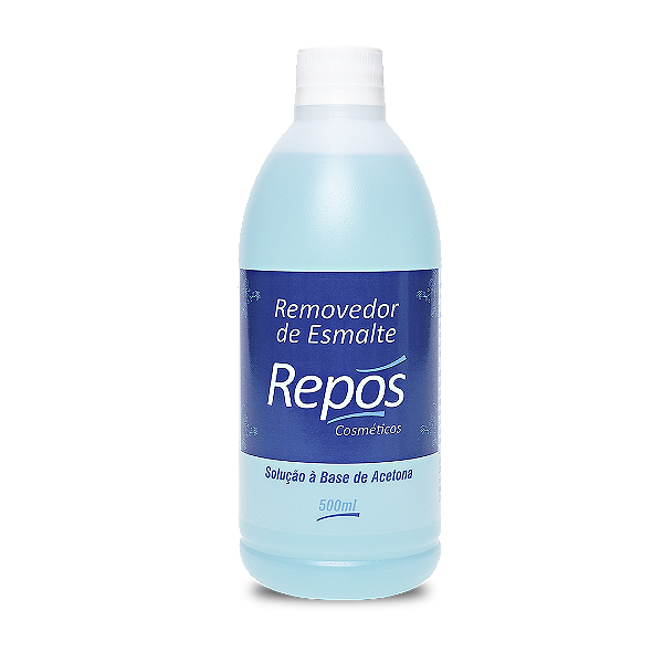 Removedor de Esmalte Repos 500ml com Acetona (Azul)