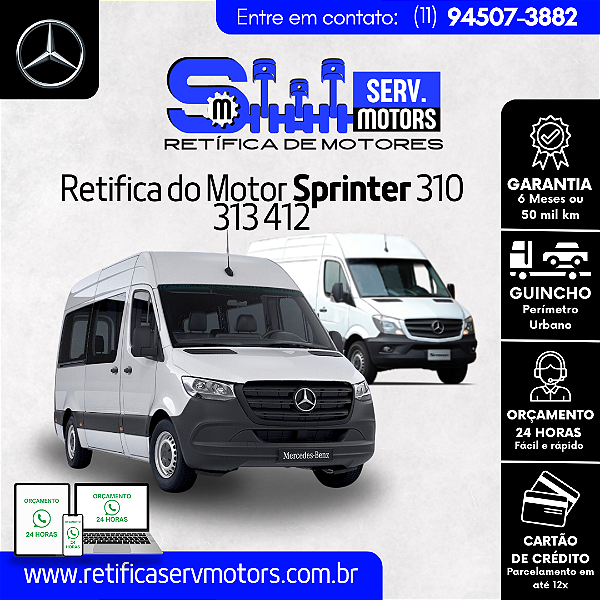 Retifica do Motor Sprinter 310 313 412
