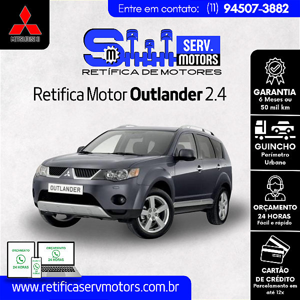 Retifica Motor Outlander 2.4
