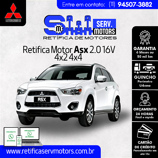 Retifica Motor Asx 2.0 16V 4x2 4x4