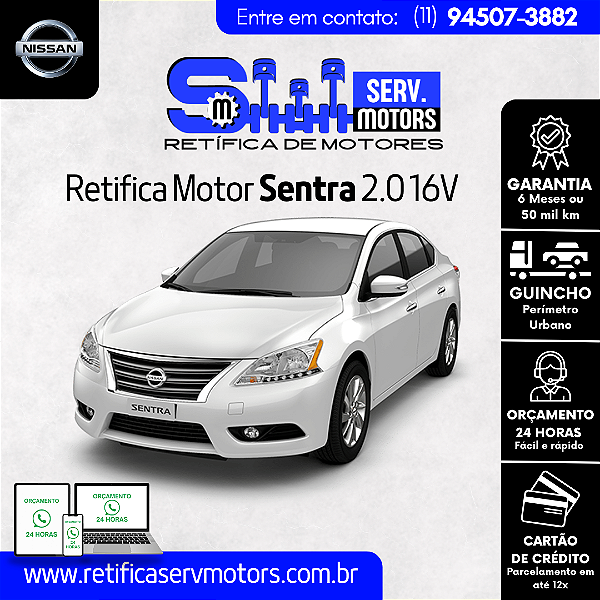 Retifica Motor Sentra 2.0 16V