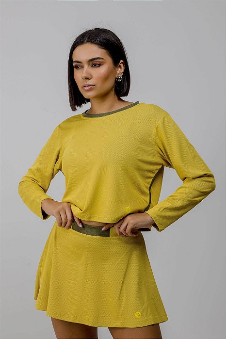 CONJUNTO LUNNA AMARELO/CINZA P