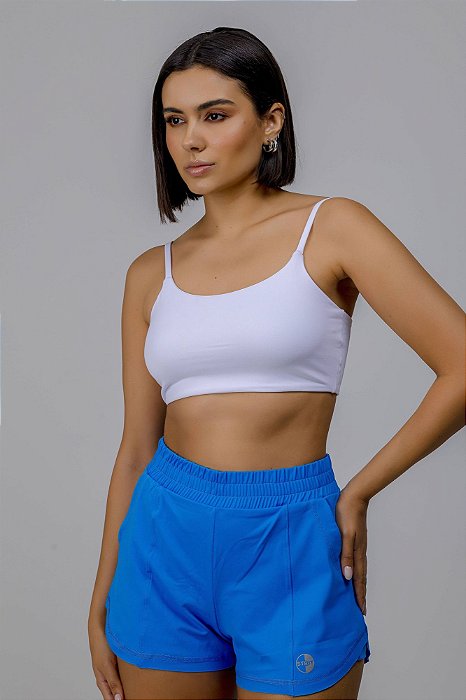 Shorts sobreposição azul enseada AZUL ENSEADA P