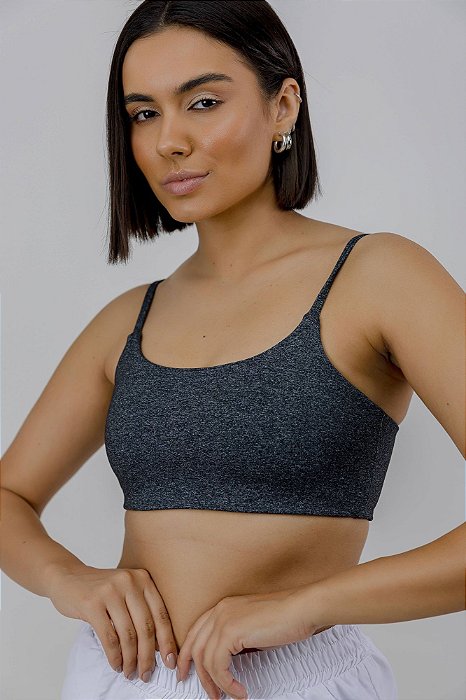 TOP MARIA AMANDA MESCLA ESCURO