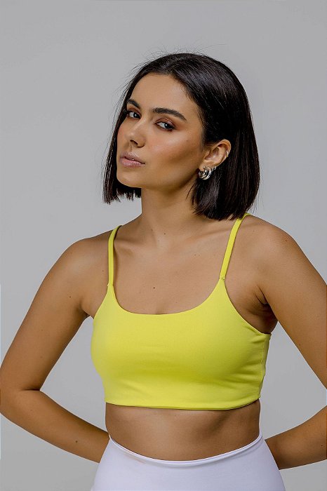 TOP MARIA AMANDA AMARELO LUMI P