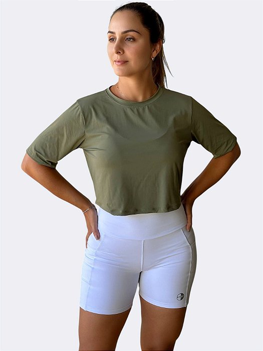 CROPPED MAYSA verde croco P
