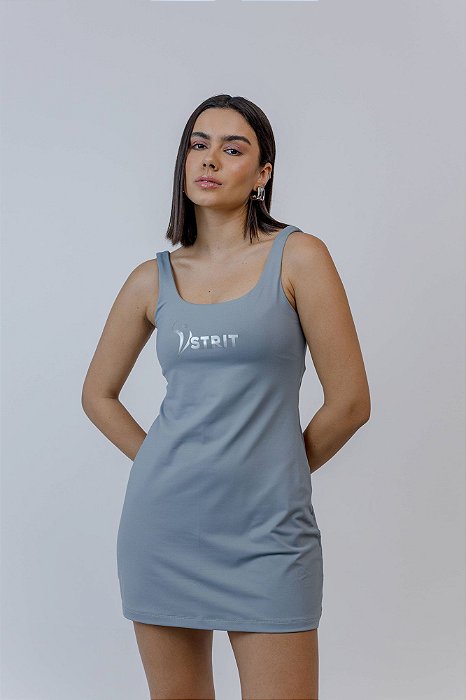 VESTIDO LARISSA  cinza chumbo P