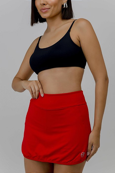 Shorts saia  vitoria vermelho VERMELHO M