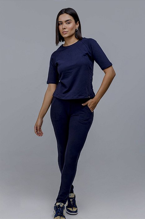 CONJUNTO MONICA azul marinho P
