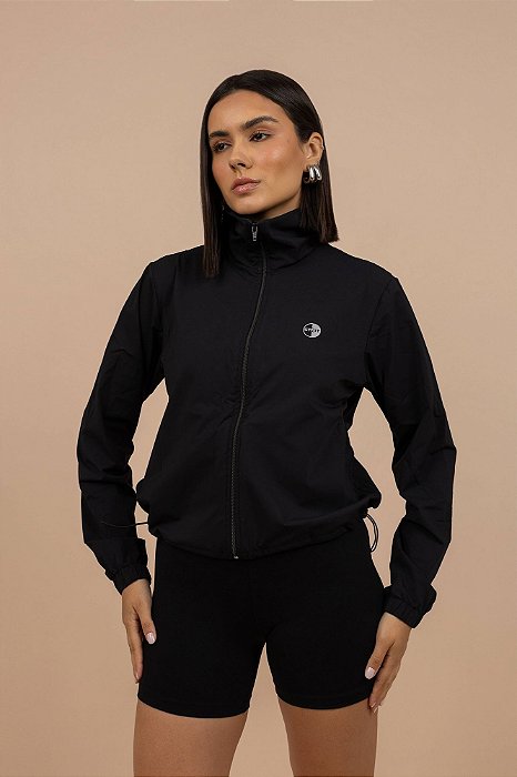 JAQUETA CORTA VENTO PRETO P