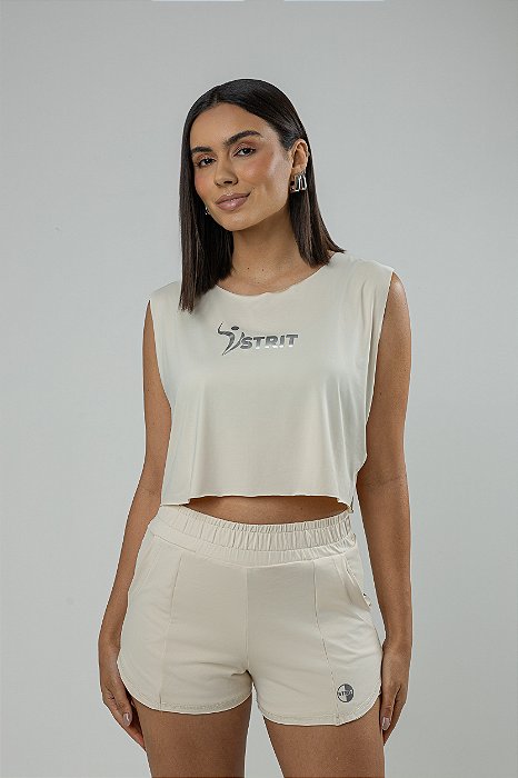 SHORTS SOBREPOSIÇÃO OFF WHITE