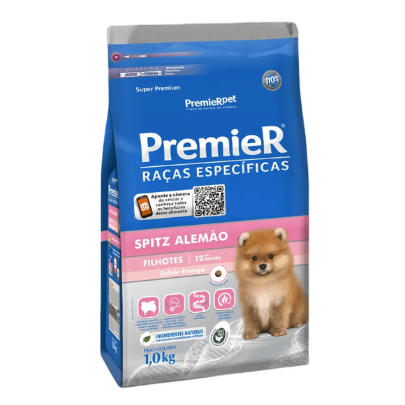 Premier Esp Caes Filh Spitz Alemao 1kg