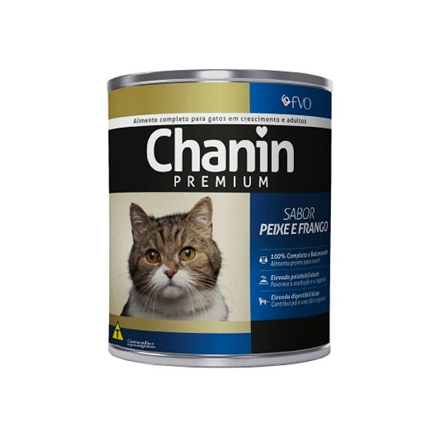 Pate Chanin Peixe E Frango Lata 280 gr