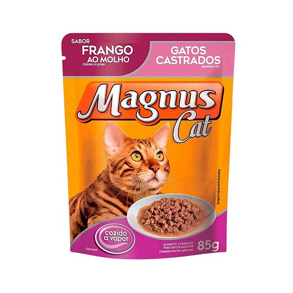 Sache Magnus Gato Castrado Frango Ao Molh 85 g