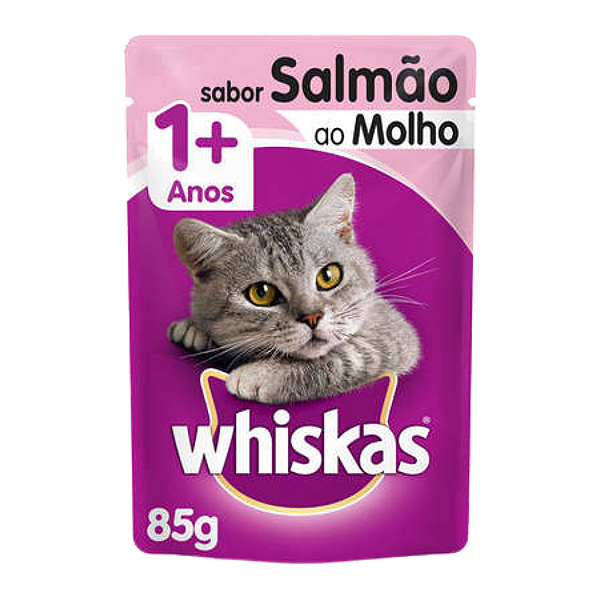 Whiskas Sache Adulto Salmao ao Molho 85 g