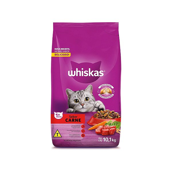 Whiskas Carne C/ Delicrocs 10,1kg