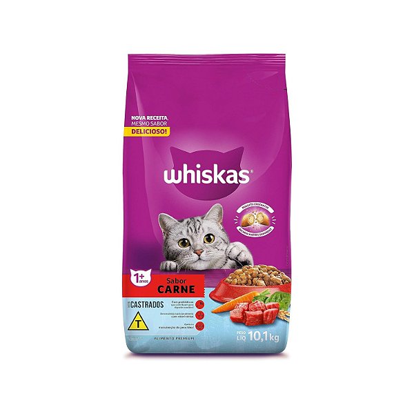 Whiskas Cast Carne 10,1kg