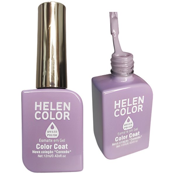 Esmalte Em Gel Lilás Lavanda Helen Color Conexão 197 12ml