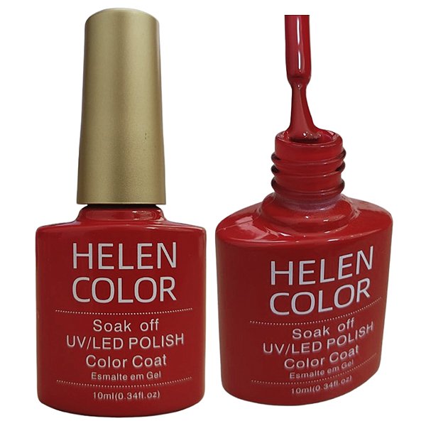 Esmalte Em Gel Vermelho Helen Color 244 10ml