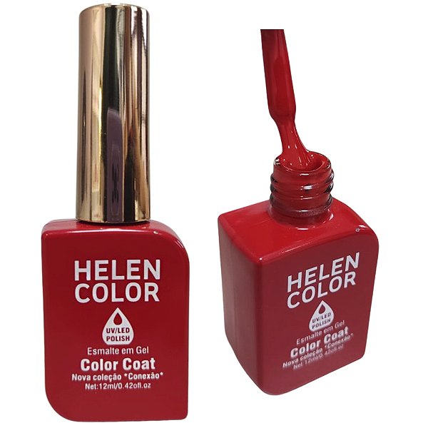 Esmalte Em Gel Vermelho Helen Color Conexão 114 12ml