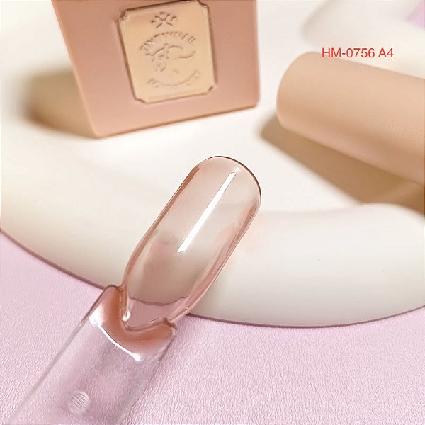 Esmalte Em Gel Nude Escuro Translúcido TINTIN Coleção A Cor 04 12ml