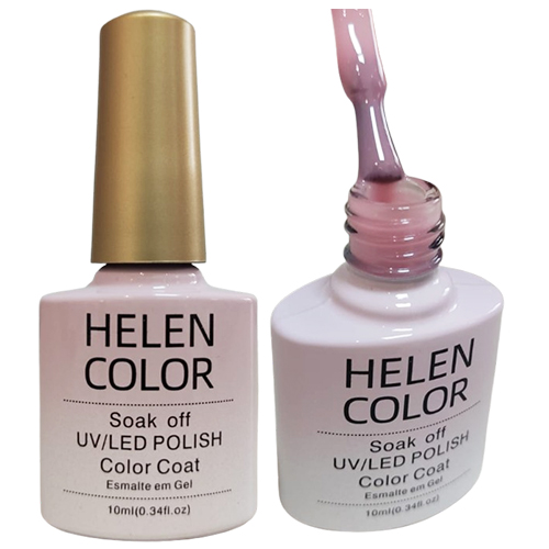 Esmalte Em Gel Renda Com Fundo Rosa Helen Color 53 10ml