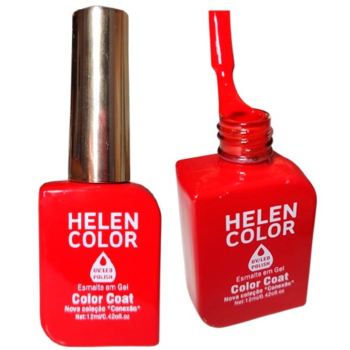 Esmalte Em Gel Vermelho Helen Color Conexão 110 12ml