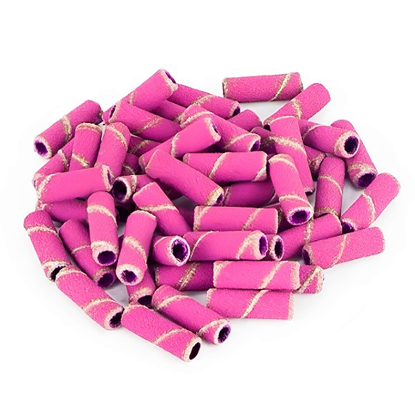 Refil Mini Lixa Mandril Rosa Gramatura Fina (50 unid)