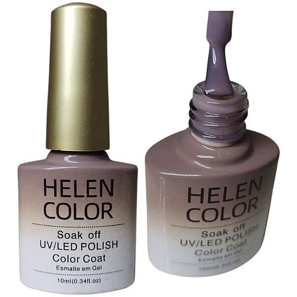 Esmalte Em Gel Rose Translúcido Helen Color 66 10ml