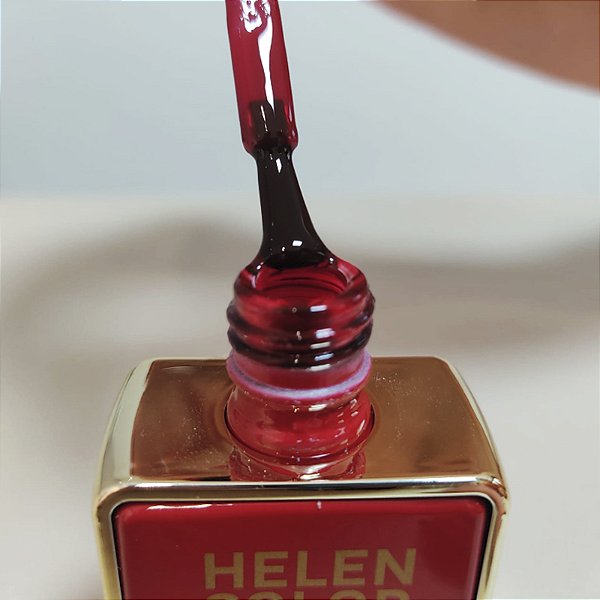 Esmalte Em Gel Vermelho Rebu | Helen Color Vegano 17 12ml