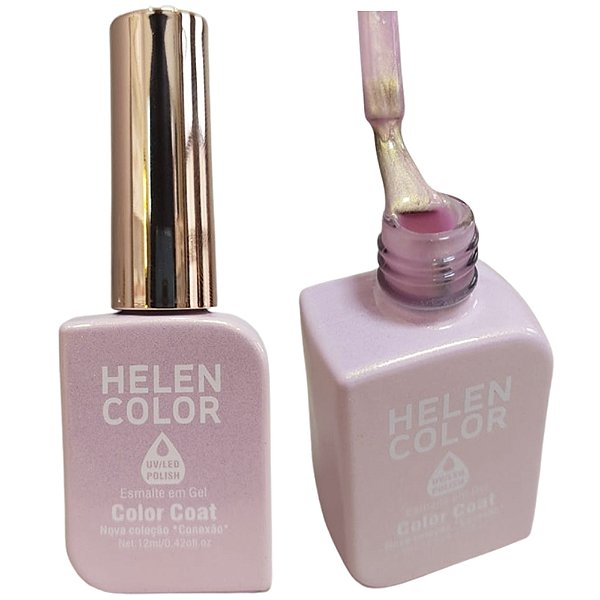 Esmalte Em Gel Pérola Rosa Helen Color Conexão 26 12 ml