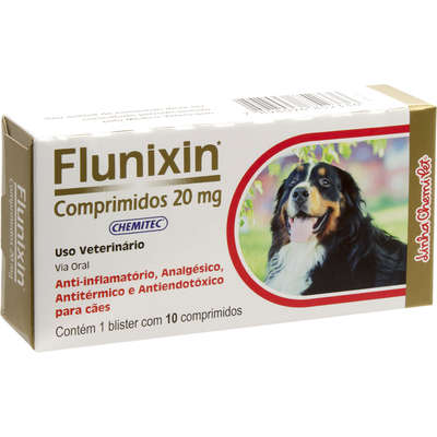 Anti-Inflamatório Chemitec Flunixin 20 mg Comprimidos para Cães