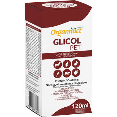 Suplemento Organnact Glicol Pet 120 ml