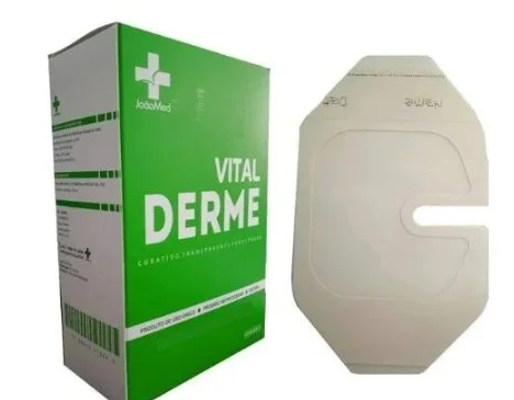 Curativo Filme Transparente Fenestrado 6 x 7cm Unidade - Vital Derme