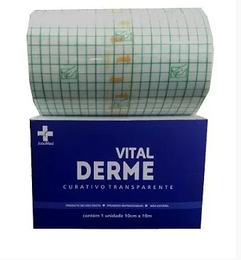 Curativo Filme Transparente Rolo 10cm x 10m - Vital Derme