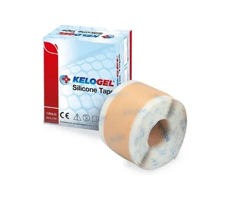 Fita Adesiva de Silicone em Rolo Tape Médico Hospitalar 4cmx1,5m - Kelogel