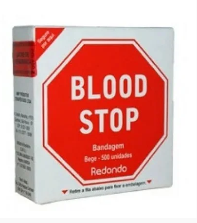 Curativo Redondo Blood Stop Bandagem C/ 500 Unidades - AMP